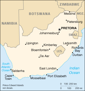 DeweyClass: 912.6773; Map of South Africa 