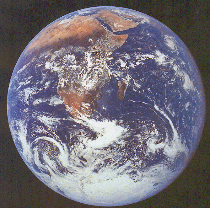 satellite view of earth figure