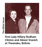 Alexi Vranich and Hillary Clinton