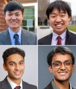  Zijian (William) Niu, C’24, Joey Wu, C’25, Aravind Krishnan, C’25, and Tej Patel, C’25 