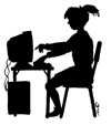 image - girl at computer