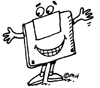 image - computer disk character