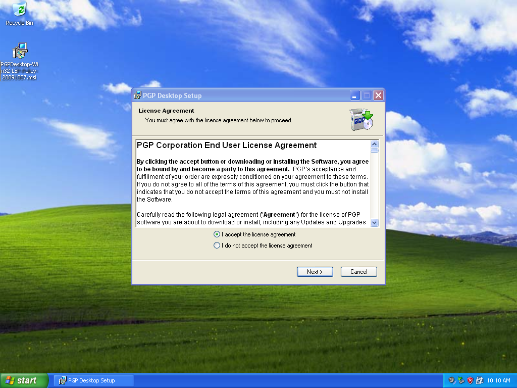 comment installer pgp