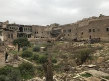 The cemetery of the Church of St. Thomas (above) in Mosul, Iraq, was badly damaged by Islamic State militants. The new grant awarded to the University of Pennsylvania will go toward stabilization and conservation of such culturally important sites.