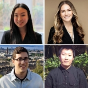 2024 Goldwater Scholars (clockwise from top left)  Hayle Kim, Kaitlin Mrksich, Eric Tao and Eric Myzelev. (Images: Courtesy of the Center for Undergraduate Research and Fellowships) 
