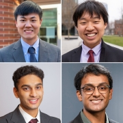 Zijian (William) Niu, C’24, Joey Wu, C’25, Aravind Krishnan, C’25, and Tej Patel, C’25